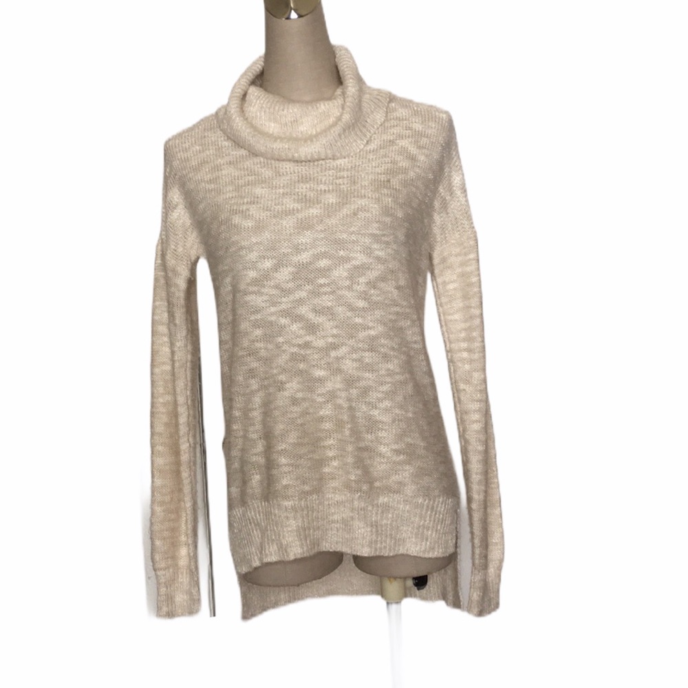 Pink Rose Women’s Beige Turtle Neck Sz S